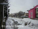 Bojkovice, město v zimě