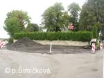 průběh stavební akce
