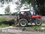 průběh stavební akce