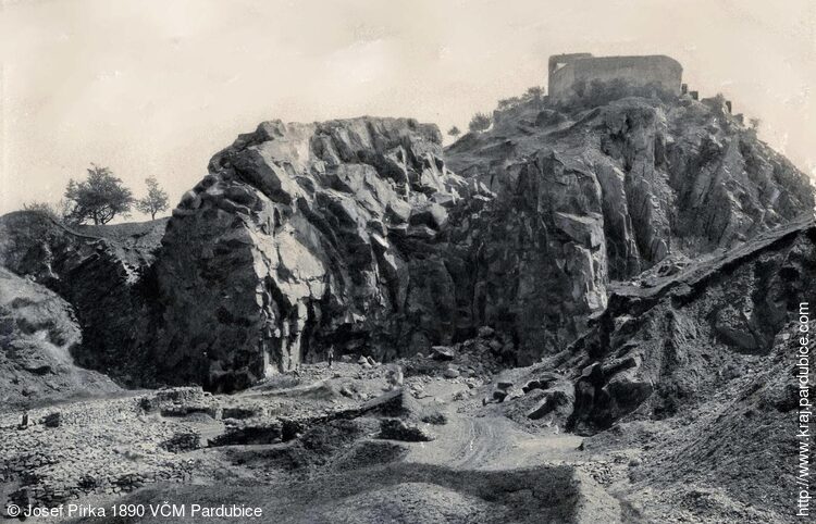 Kunětická hora - západní lom